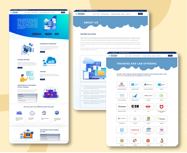 nexybersolutions.com - Website Redesign